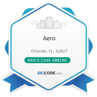 Aero - NAICS Code 488190 - Other Support Activities for Air Transportation