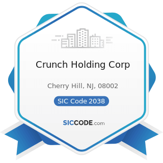 Crunch Holding Corp - SIC Code 2038 - Frozen Specialties, Not Elsewhere Classified