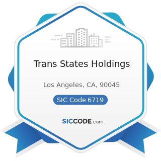 Trans States Holdings - SIC Code 6719 - Offices of Holding Companies, Not Elsewhere Classified