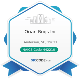 Orian Rugs Inc - NAICS Code 442210 - Floor Covering Stores