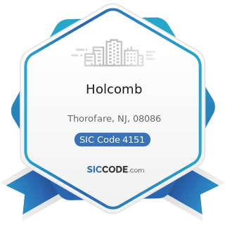 Holcomb - SIC Code 4151 - School Buses