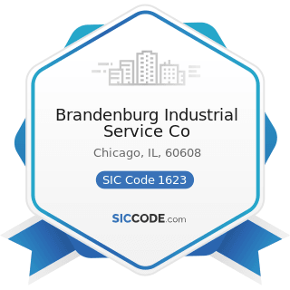 Brandenburg Industrial Service Co - SIC Code 1623 - Water, Sewer, Pipeline, and Communications...