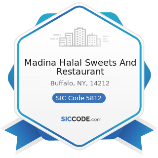 Madina Halal Sweets And Restaurant - SIC Code 5812 - Eating Places