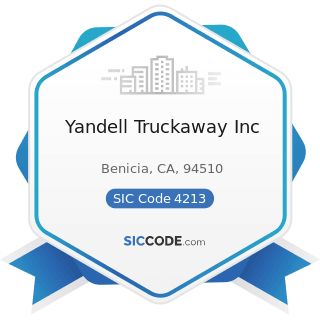 Yandell Truckaway Inc - SIC Code 4213 - Trucking, except Local