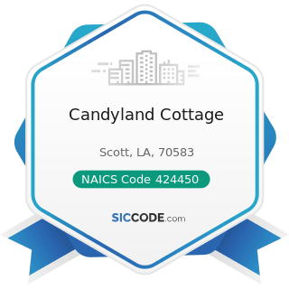 Candyland Cottage - NAICS Code 424450 - Confectionery Merchant Wholesalers