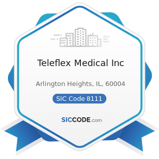 Teleflex Medical Inc - SIC Code 8111 - Legal Services