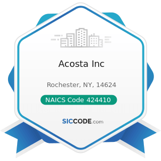 Acosta Inc - NAICS Code 424410 - General Line Grocery Merchant Wholesalers