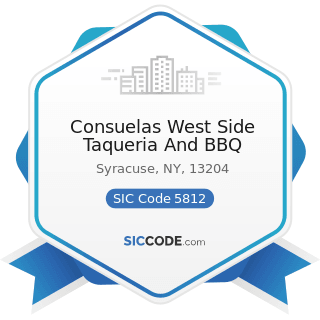 Consuelas West Side Taqueria And BBQ - SIC Code 5812 - Eating Places