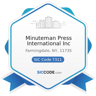 Minuteman Press International Inc - SIC Code 7311 - Advertising Agencies
