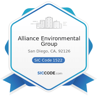 Alliance Environmental Group - SIC Code 1522 - General Contractors-Residential Buildings, other...