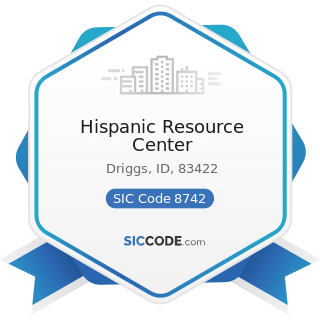 Hispanic Resource Center - SIC Code 8742 - Management Consulting Services