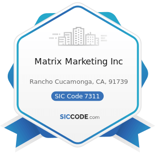 Matrix Marketing Inc - SIC Code 7311 - Advertising Agencies