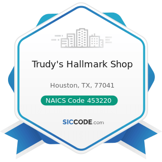 Trudy's Hallmark Shop - NAICS Code 453220 - Gift, Novelty, and Souvenir Stores