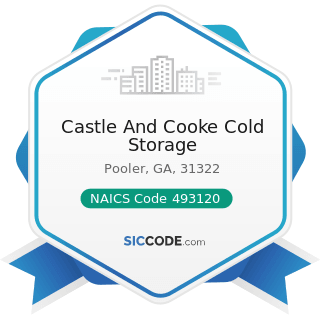 Castle And Cooke Cold Storage - NAICS Code 493120 - Refrigerated Warehousing and Storage