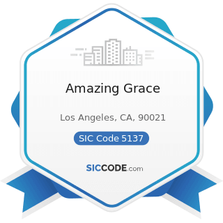 Amazing Grace - SIC Code 5137 - Women's, Children's, and Infants' Clothing and Accessories