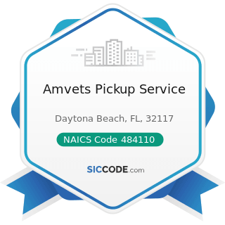 Amvets Pickup Service - NAICS Code 484110 - General Freight Trucking, Local