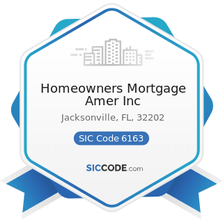 Homeowners Mortgage Amer Inc - SIC Code 6163 - Loan Brokers