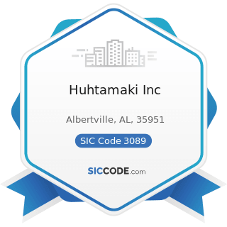 Huhtamaki Inc - SIC Code 3089 - Plastics Products, Not Elsewhere Classified