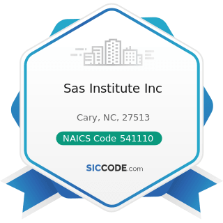 Sas Institute Inc - NAICS Code 541110 - Offices of Lawyers