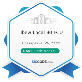 Ibew Local 80 FCU - NAICS Code 522130 - Credit Unions