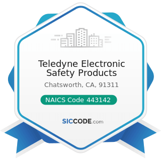 Teledyne Electronic Safety Products - NAICS Code 443142 - Electronics Stores