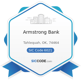 Armstrong Bank - SIC Code 6021 - National Commercial Banks