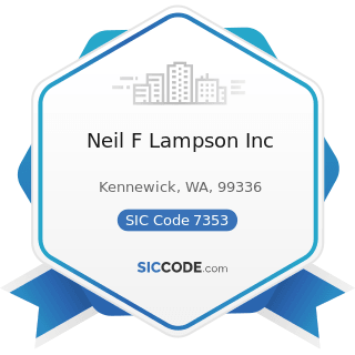 Neil F Lampson Inc - SIC Code 7353 - Heavy Construction Equipment Rental and Leasing