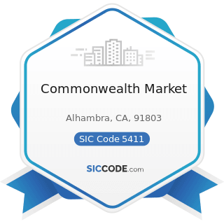 Commonwealth Market - SIC Code 5411 - Grocery Stores