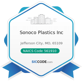 Sonoco Plastics Inc - NAICS Code 561910 - Packaging and Labeling Services