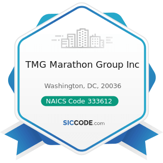 TMG Marathon Group Inc - NAICS Code 333612 - Speed Changer, Industrial High-Speed Drive, and...