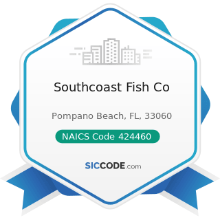 Southcoast Fish Co - NAICS Code 424460 - Fish and Seafood Merchant Wholesalers