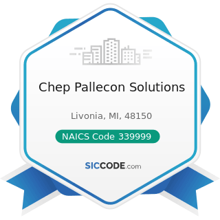 Chep Pallecon Solutions - NAICS Code 339999 - All Other Miscellaneous Manufacturing