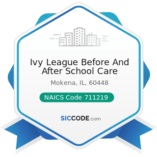 Ivy League Before And After School Care - NAICS Code 711219 - Other Spectator Sports