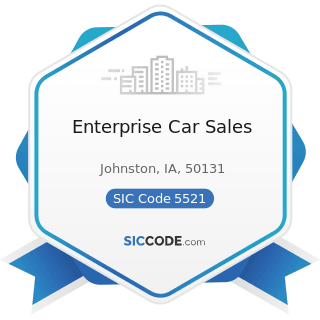 Enterprise Car Sales - SIC Code 5521 - Motor Vehicle Dealers (Used Only)