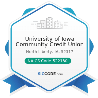 University of Iowa Community Credit Union - NAICS Code 522130 - Credit Unions