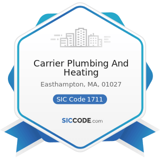 Carrier Plumbing And Heating - SIC Code 1711 - Plumbing, Heating and Air-Conditioning