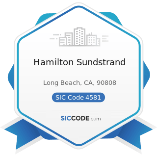 Hamilton Sundstrand - SIC Code 4581 - Airports, Flying Fields, and Airport Terminal Services