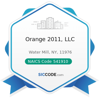 Orange 2011, LLC - NAICS Code 541910 - Marketing Research and Public Opinion Polling