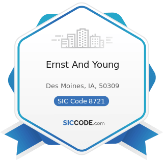 Ernst And Young - SIC Code 8721 - Accounting, Auditing, and Bookkeeping Services