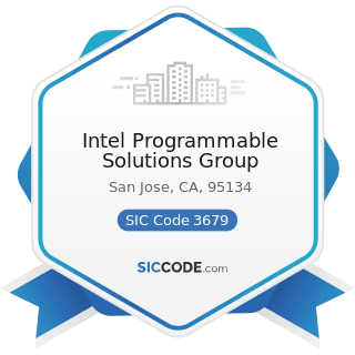 Intel Programmable Solutions Group - SIC Code 3679 - Electronic Components, Not Elsewhere...