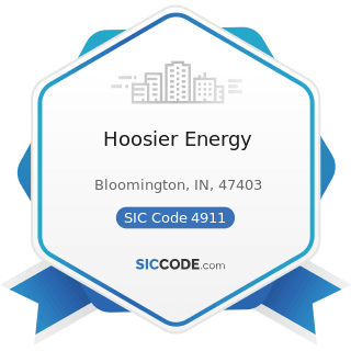 Hoosier Energy - SIC Code 4911 - Electric Services