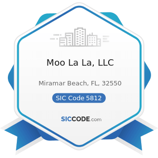 Moo La La, LLC - SIC Code 5812 - Eating Places