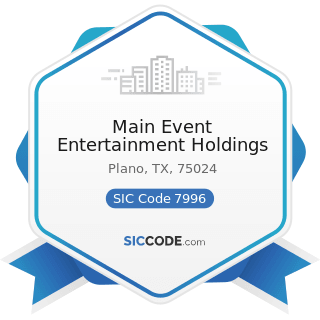 Main Event Entertainment Holdings - SIC Code 7996 - Amusement Parks