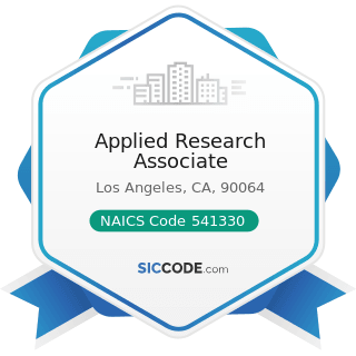 Applied Research Associate - NAICS Code 541330 - Engineering Services