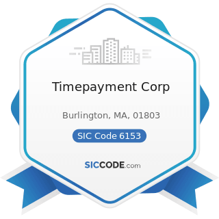 Timepayment Corp - SIC Code 6153 - Short-Term Business Credit Institutions, except Agricultural