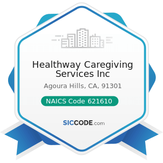 Healthway Caregiving Services Inc - NAICS Code 621610 - Home Health Care Services