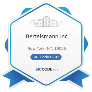 Bertelsmann Inc - SIC Code 6282 - Investment Advice