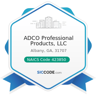 ADCO Professional Products, LLC - NAICS Code 423850 - Service Establishment Equipment and...