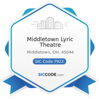 Middletown Lyric Theatre - SIC Code 7922 - Theatrical Producers (except Motion Picture) and...