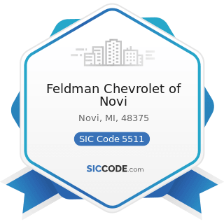 Feldman Chevrolet of Novi - SIC Code 5511 - Motor Vehicle Dealers (New and Used)
